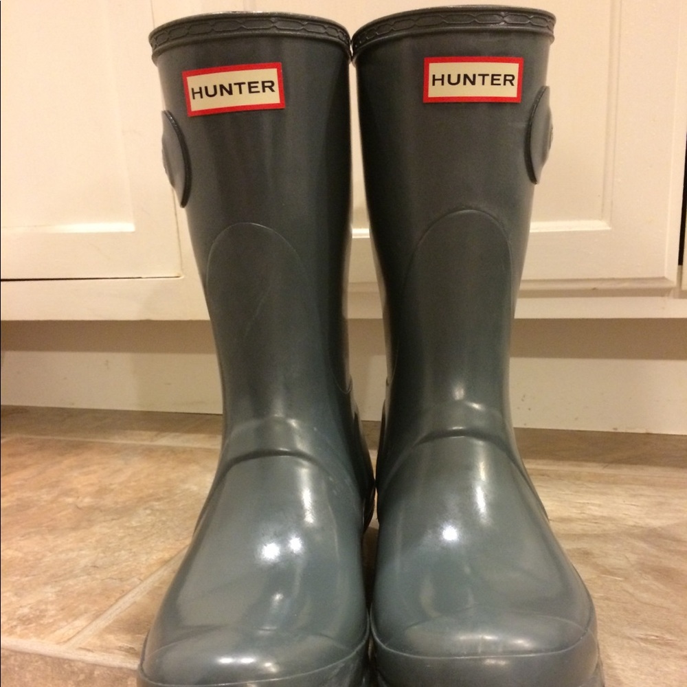 Hunter short boots gray size 10